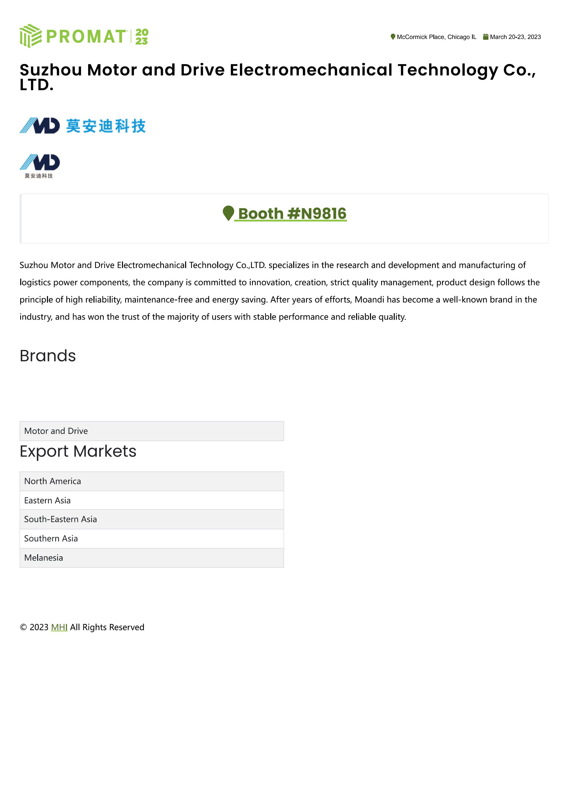 M&D Booth in PROMAT 2023_00